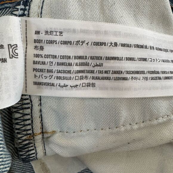 Abercrombie & Fitch Men's Ultra Baggy Jeans Blue Size 38x30 Wide-Leg - Picture 7 of 7